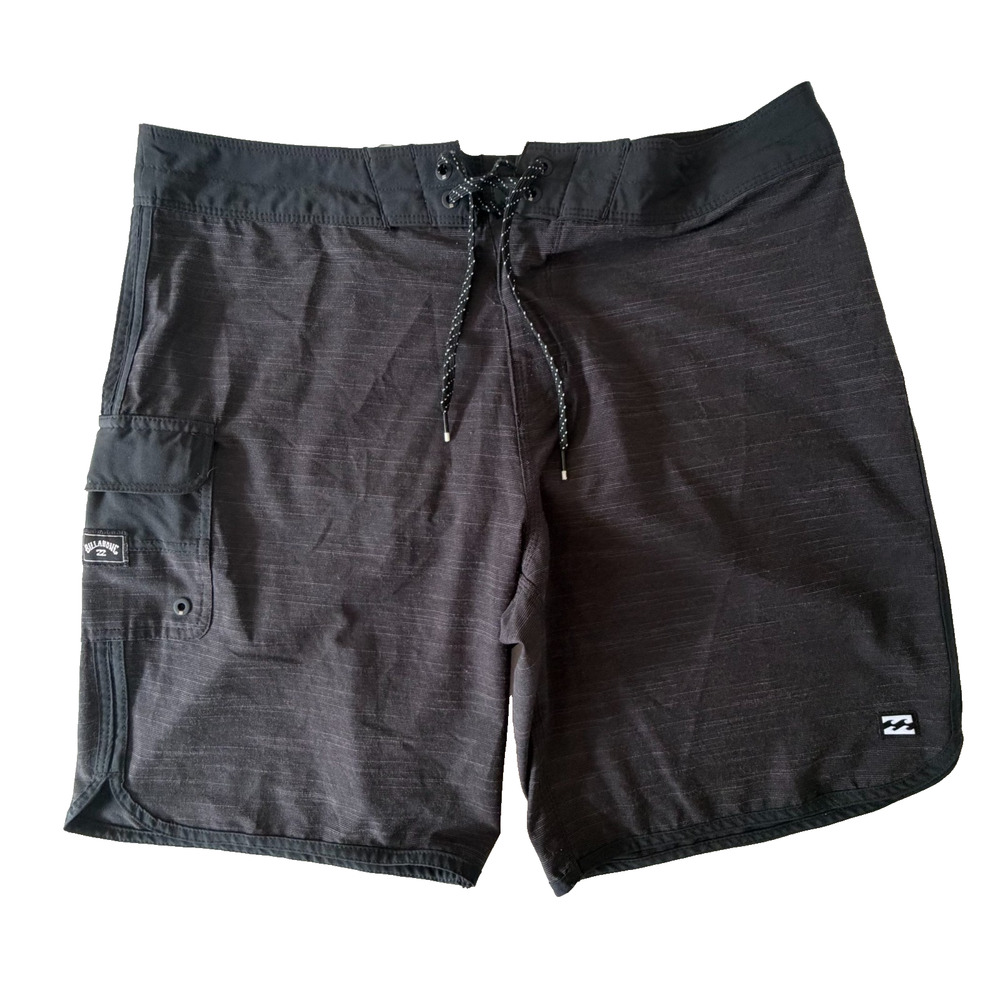 Billabong Recycler 73 Pro Boardshorts 34 Black Surf Stretch Performance Swimwear